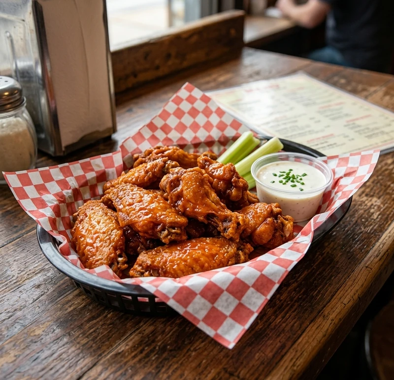 Chicken wings at Pizza Time in London, Ontario