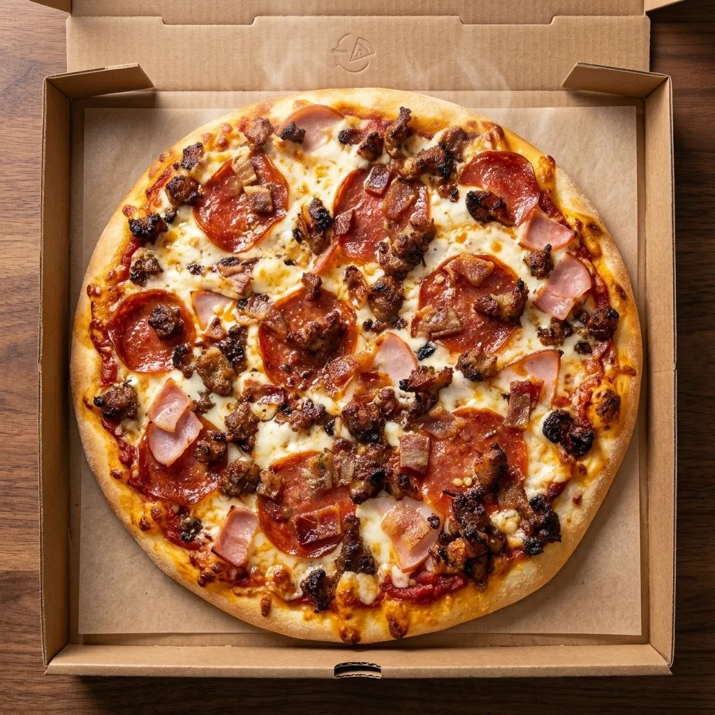 Meat Lovers Pizza from Pizza Time on Hamilton Road in London, Ontario